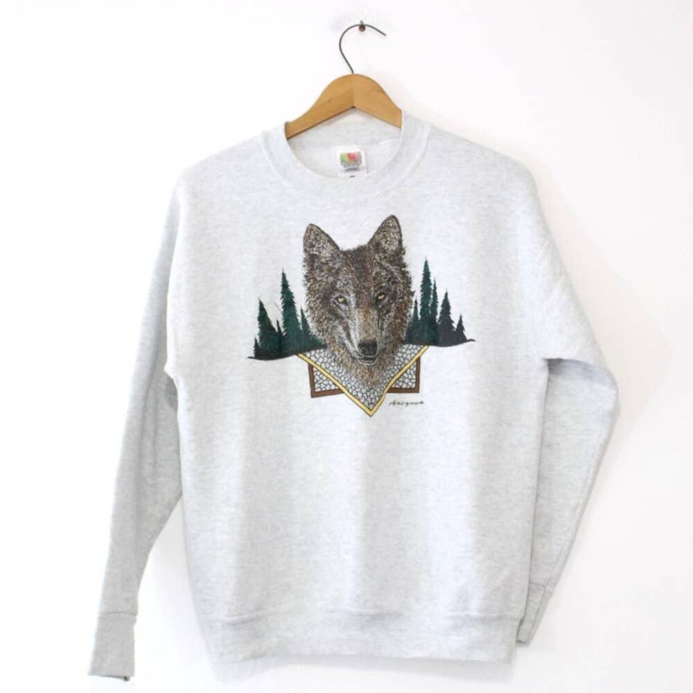 Vintage Arizona Wolf Sweatshirt Medium